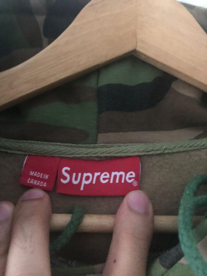 Supreme Camo Hoodie (HQR/off), Men's Fashion, Tops & Sets, Hoodies on  Carousell