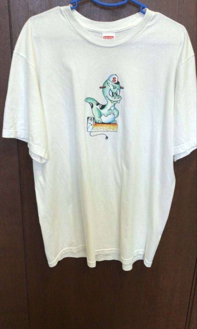 supreme dinosaur tee black