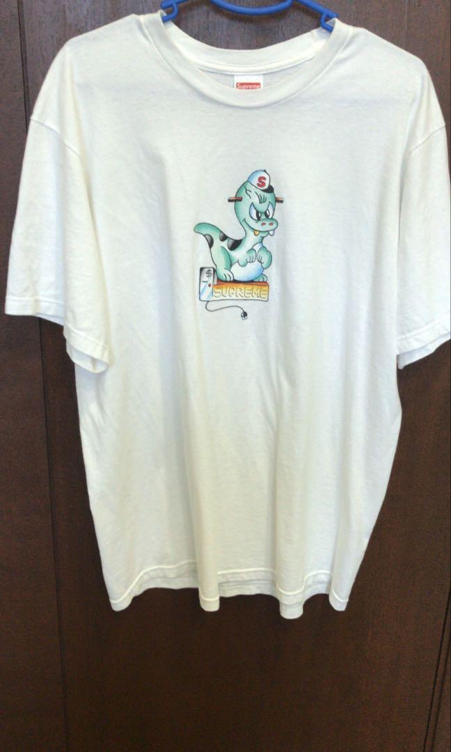 supreme dinosaur tee black