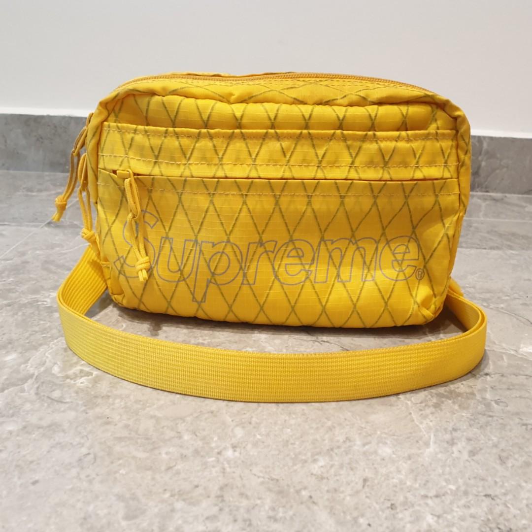 supreme shoulder bag fw18 yellow