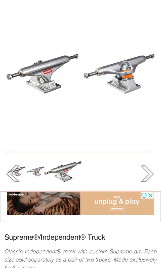 Supreme Independent Skateboard Truck Sports Equipment Sports