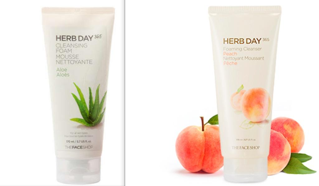 peach cleansing foam