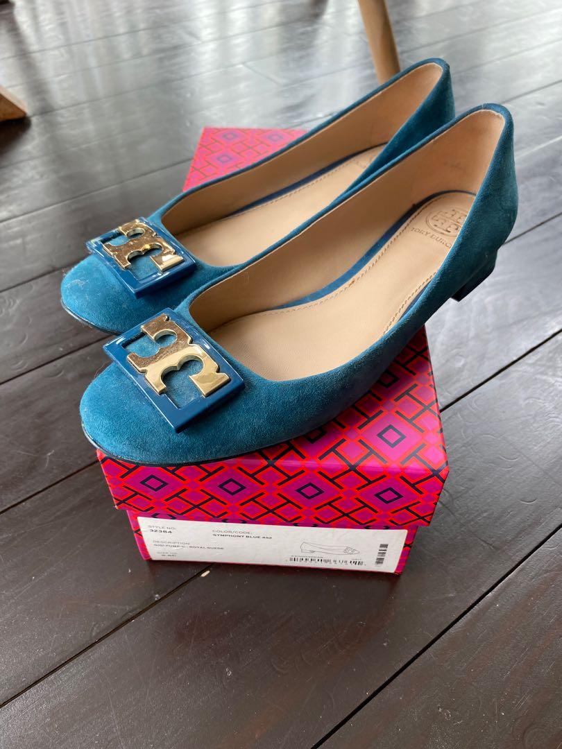 Tory Burch Gigi Pump Royal Suede