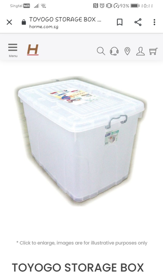 Toyogo storage box, Furniture & Home Living, Home Improvement