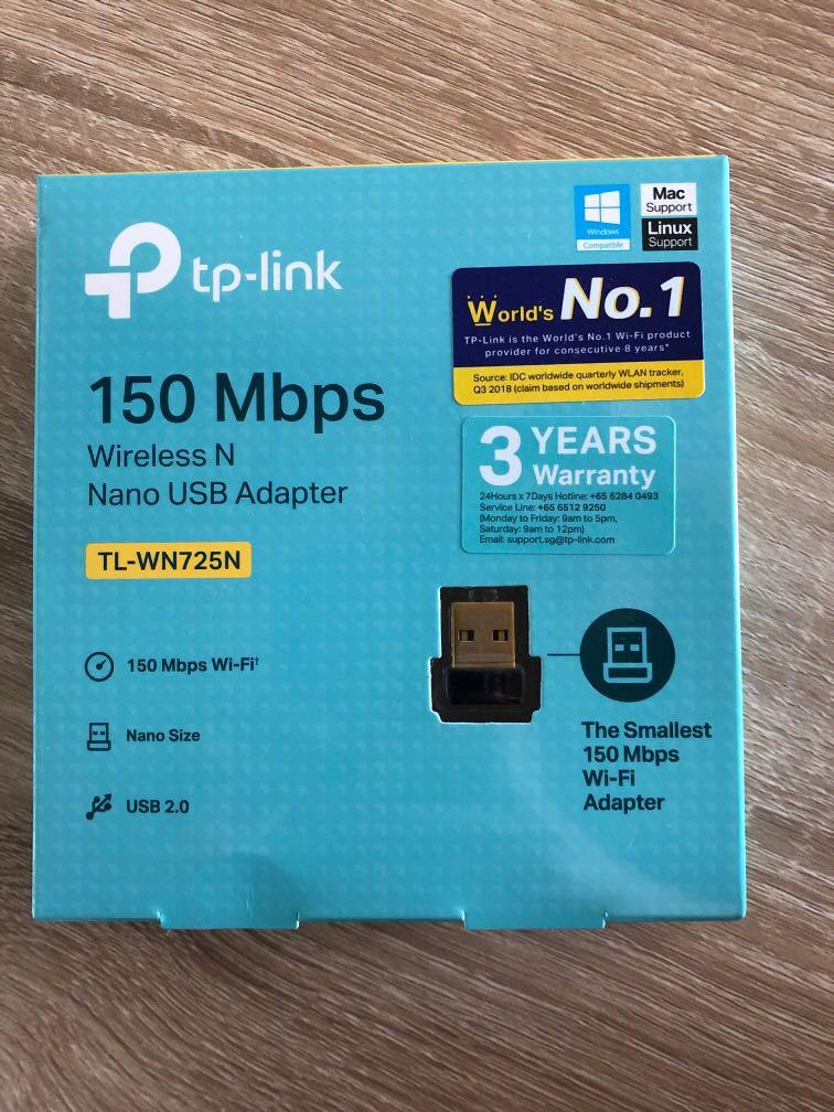 Tp Link Tl Wn725n 150mbps Wireless N Usb Adapter Computers Tech Parts Accessories Cables Adaptors On Carousell