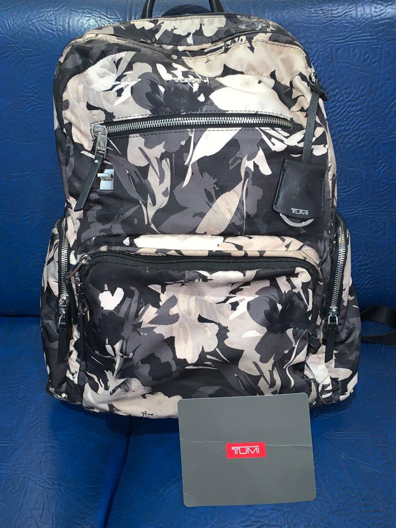 Tumi floral cheap backpack