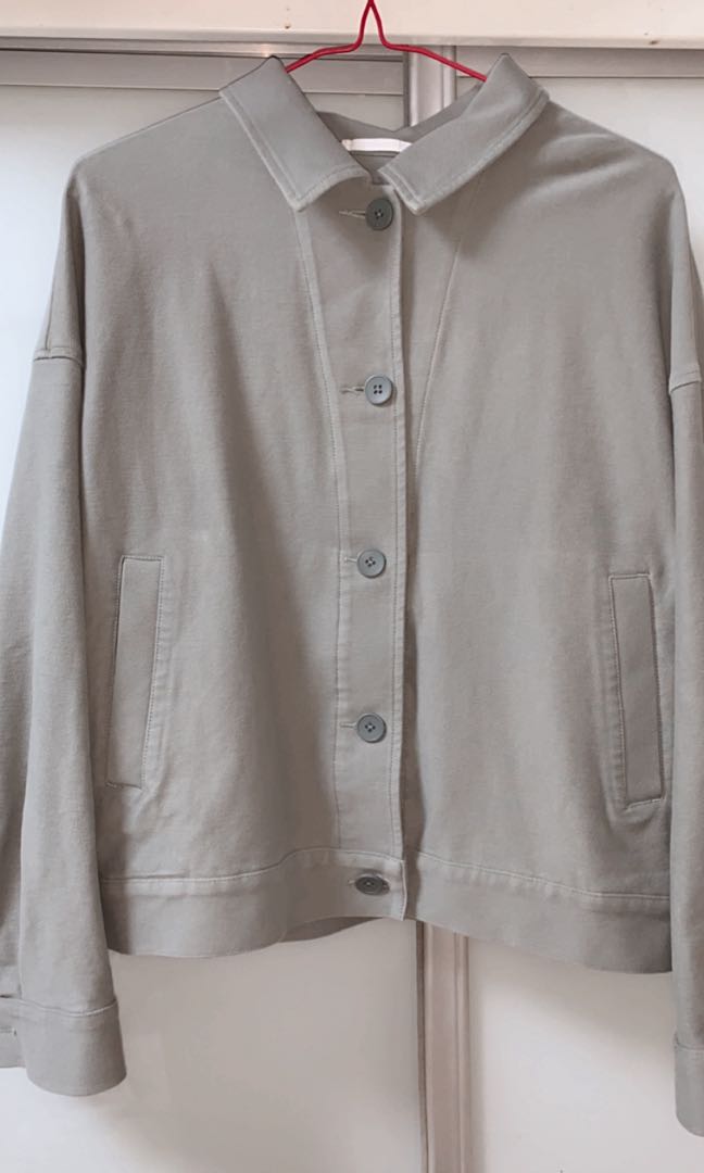 UNIQLO WOMEN JERSEY RELAXED JACKET 