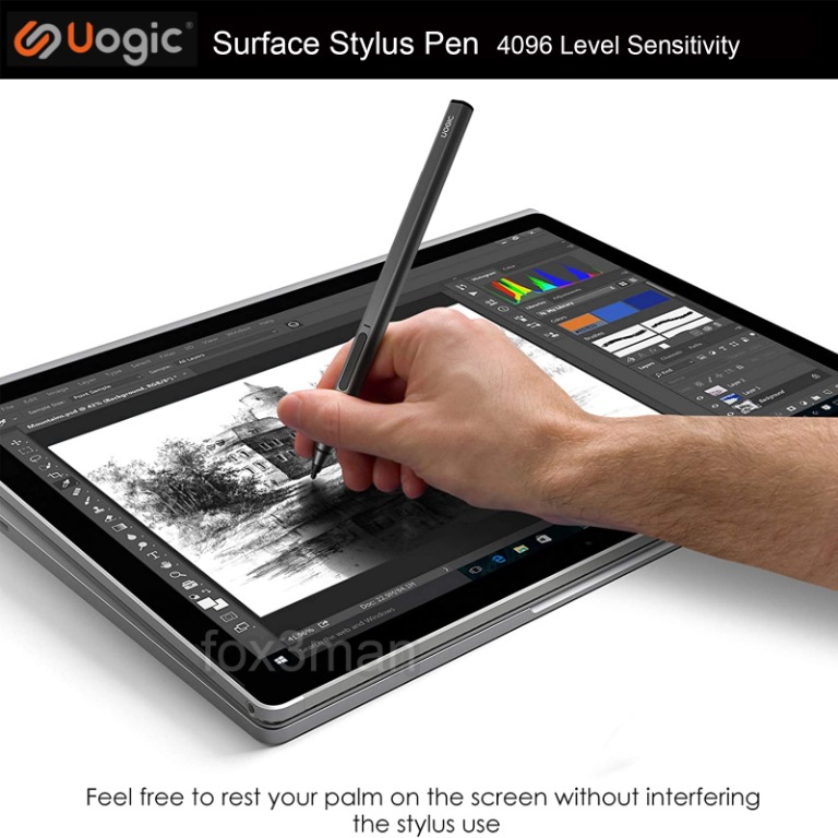 Uogic Surface Stylus Pen 4096級壓感充電磁吸防誤觸功能#coolgadgets, 手提電話, 電話＆平板電腦配件,  其他電子周邊配件及產品- Carousell