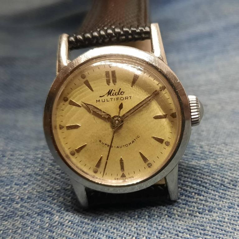 Vintage Rare Mido Multifort Super Automatic Wristwatch