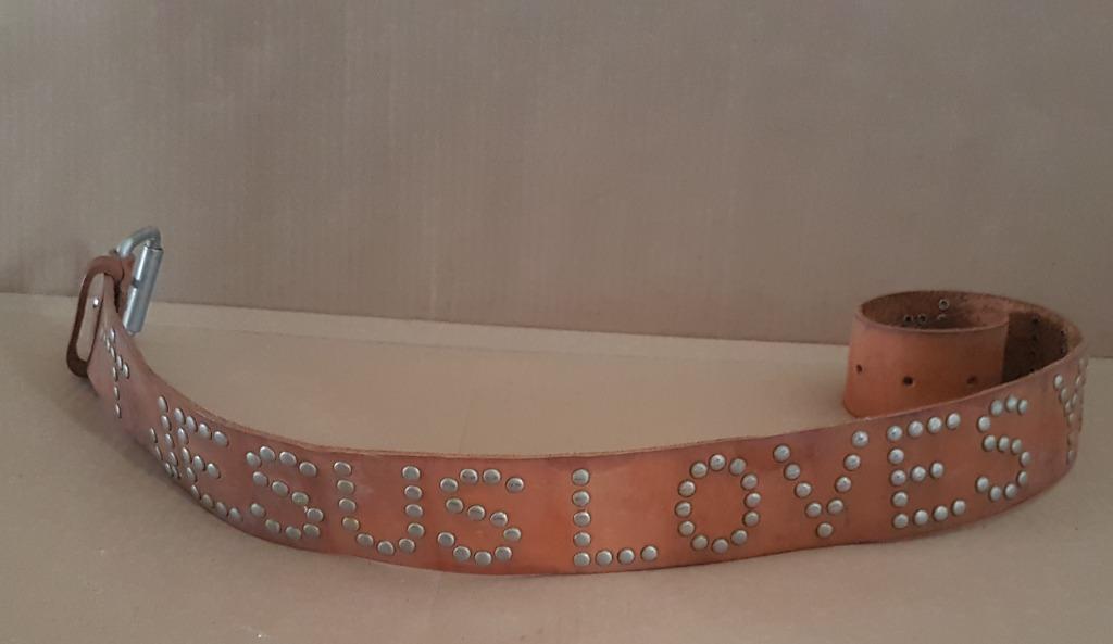 Stylish Rocker Waist Belt Fashion Accessory Thick Brown Leather