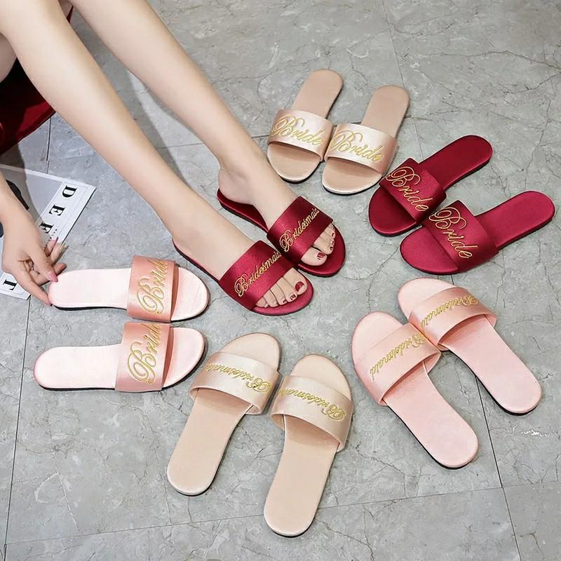 Wedding party clearance slippers