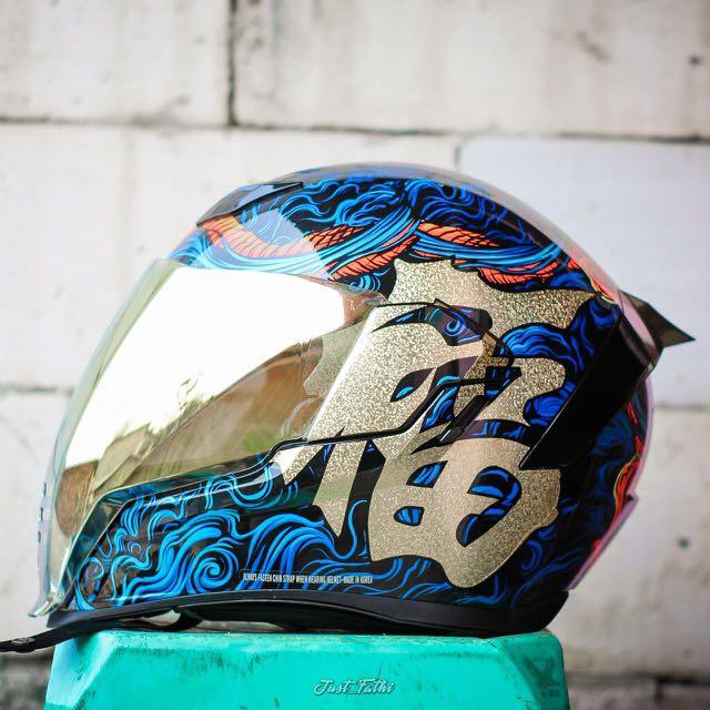 WTS Helmet Icon Airflite Good Fortune Size M Aksesoris Mobil di