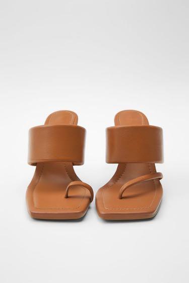 zara mustard sandals