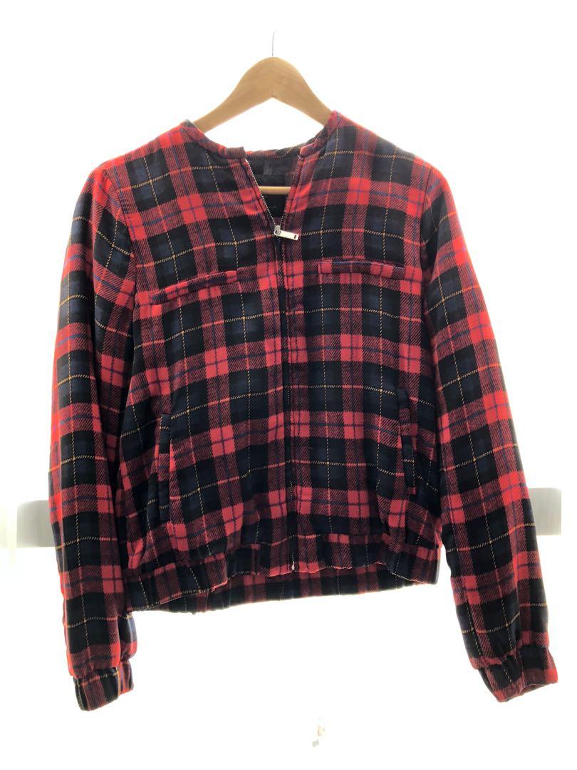 Zara plaid bomber jacket, Women's 