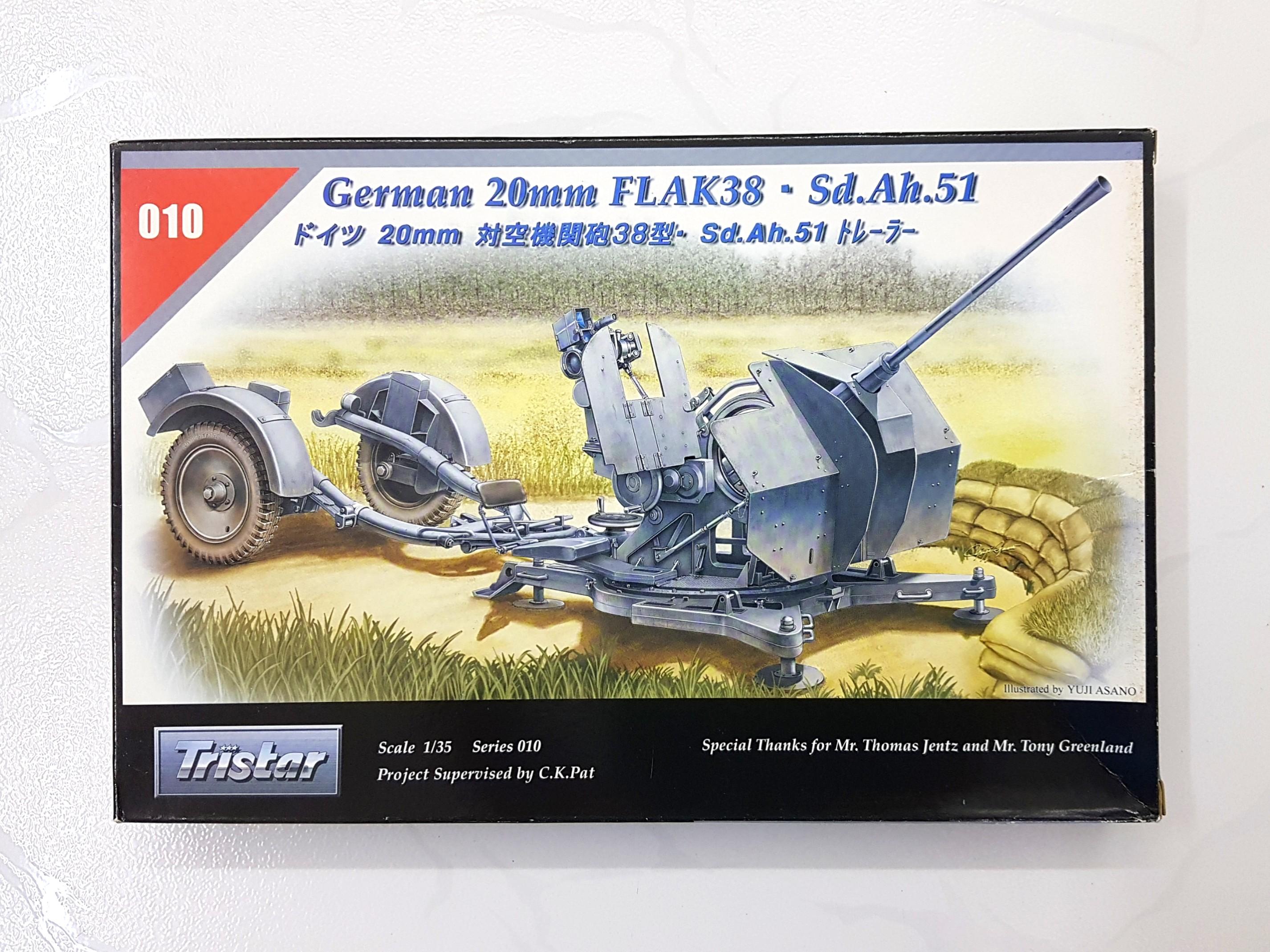 1 35 Tristar German mm Flak 38 Sd Ah 51 2nd World War Armored Vehicle Tank Warfare Plastic Model Toys Games Others On Carousell