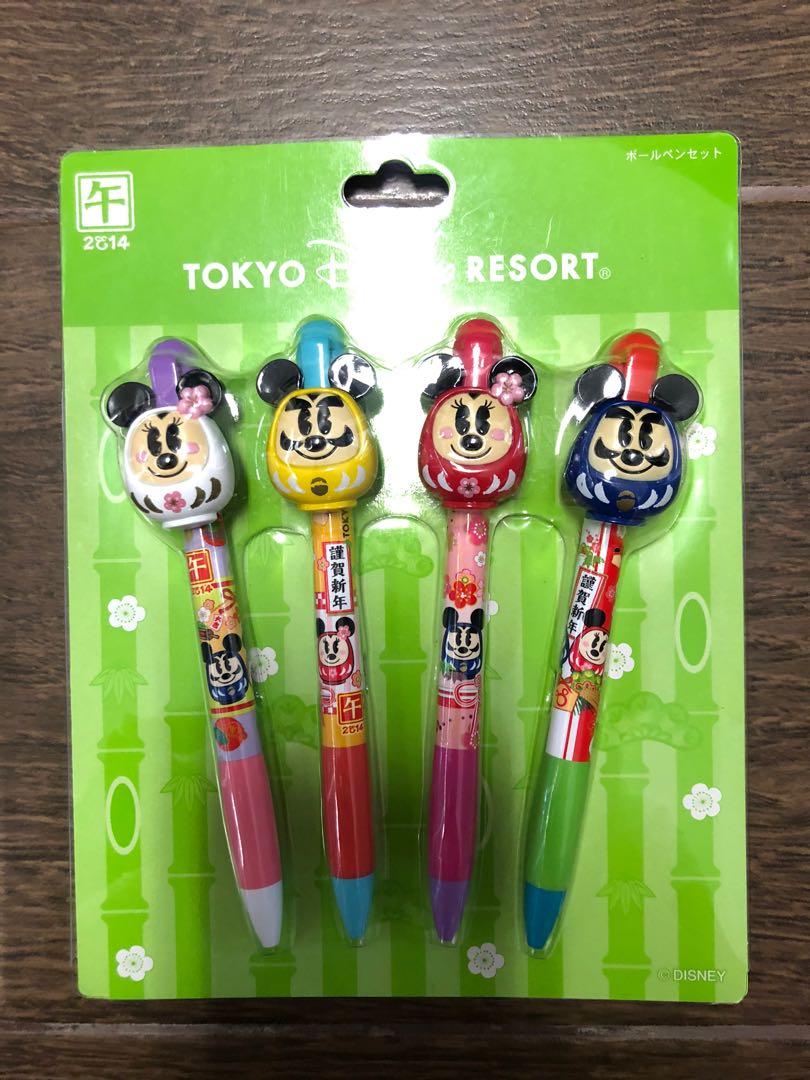 迪士尼米奇賀年做型原子筆 書本 文具 文具 Carousell
