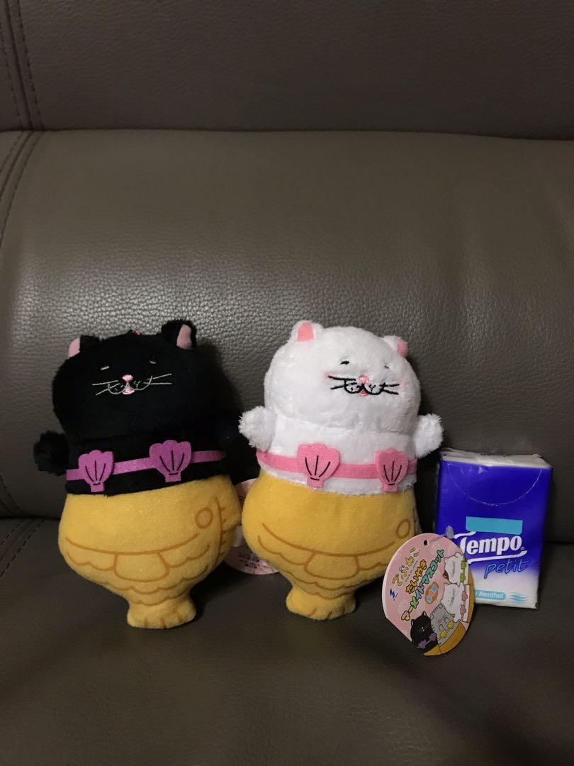 鯛魚燒貓公仔 玩具 遊戲類 毛公仔 Carousell