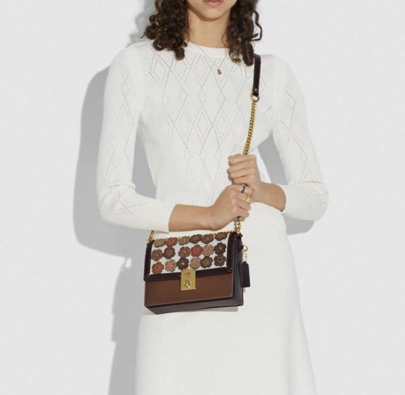Hutton shoulder bag 2025 with tea rose