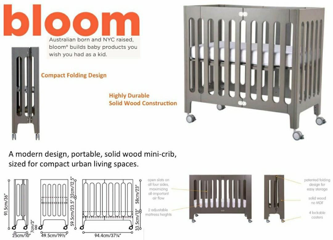 bloom alma mini crib for sale