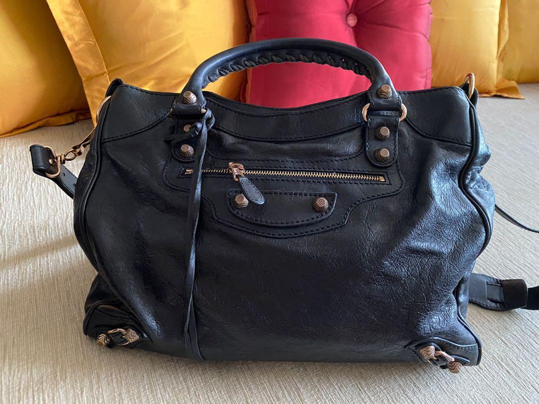 Authentic Balenciaga Velo black gold Women s Fashion Bags Wallets Cross body Bags on Carousell