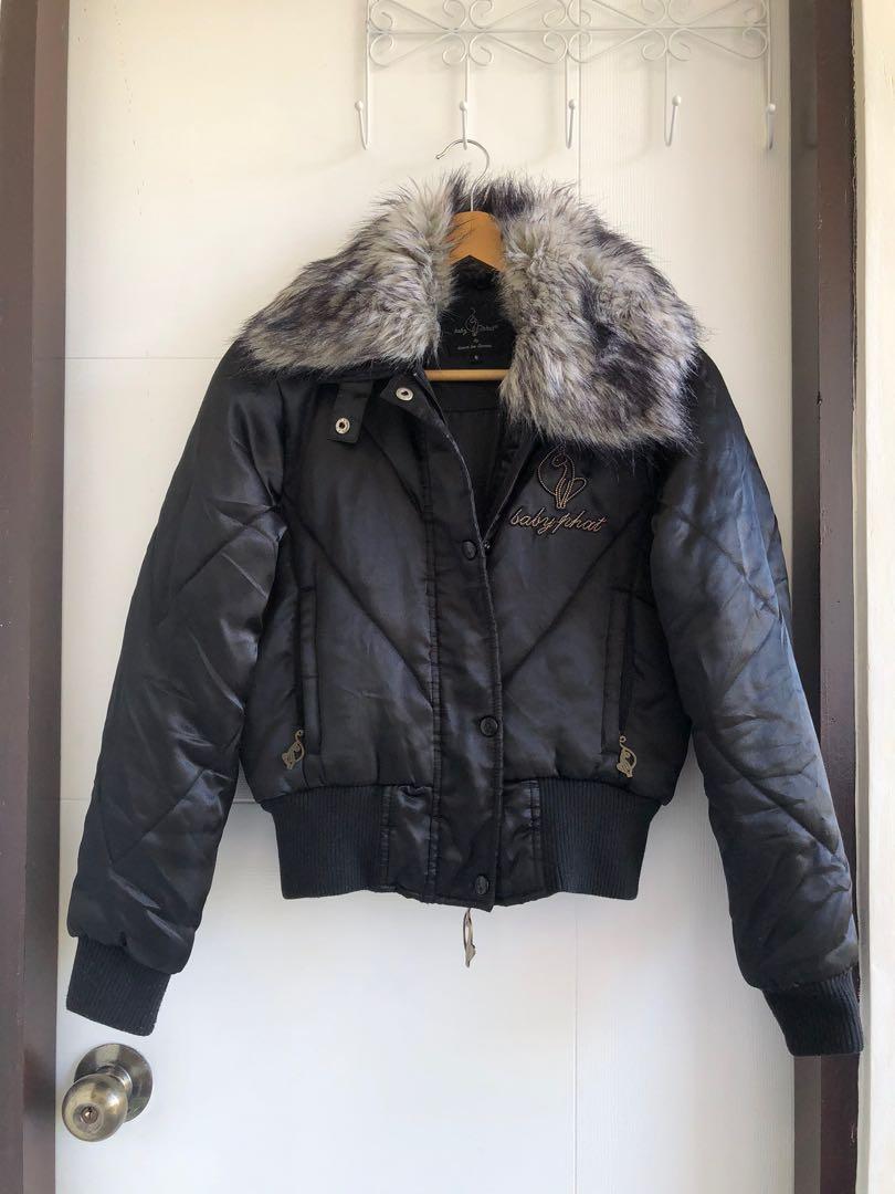 Baby Phat Fur Collar Puffer Jacket