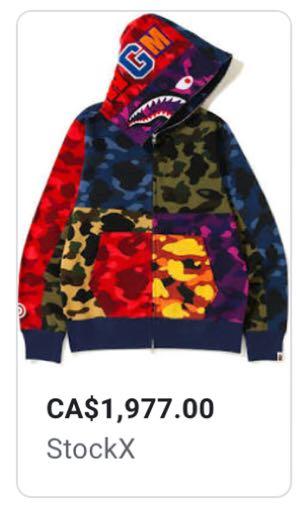 BAPE Mix Camo Hoodie Men s Fashion Clothes on Carousell