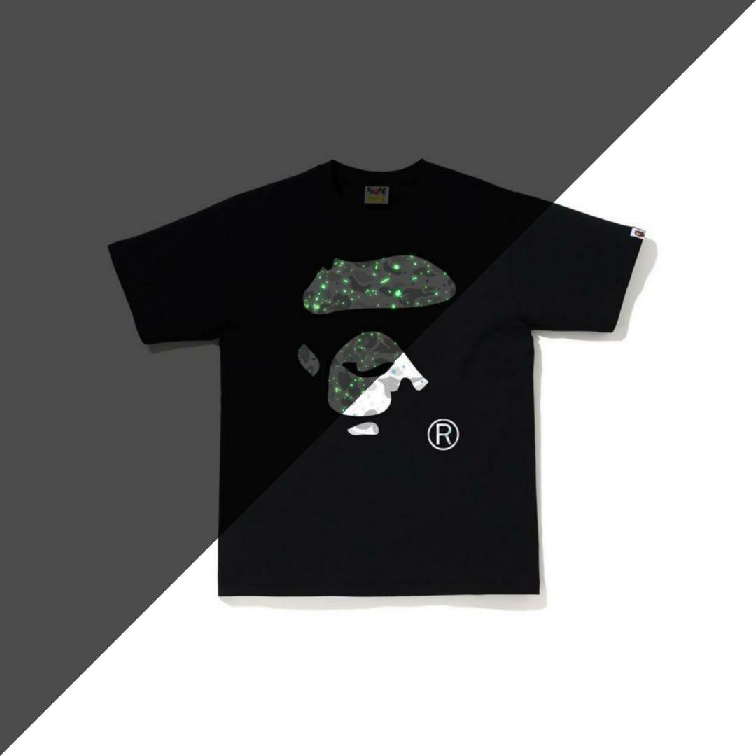 Glow in the 2025 dark bape shirt
