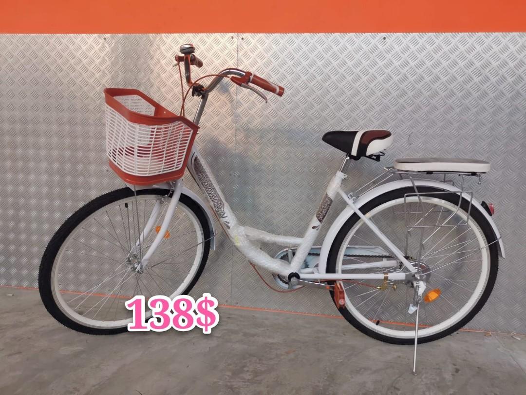 road bike with basket