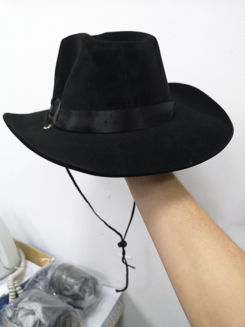 Black Cowboy Hat, Women's Fashion 
