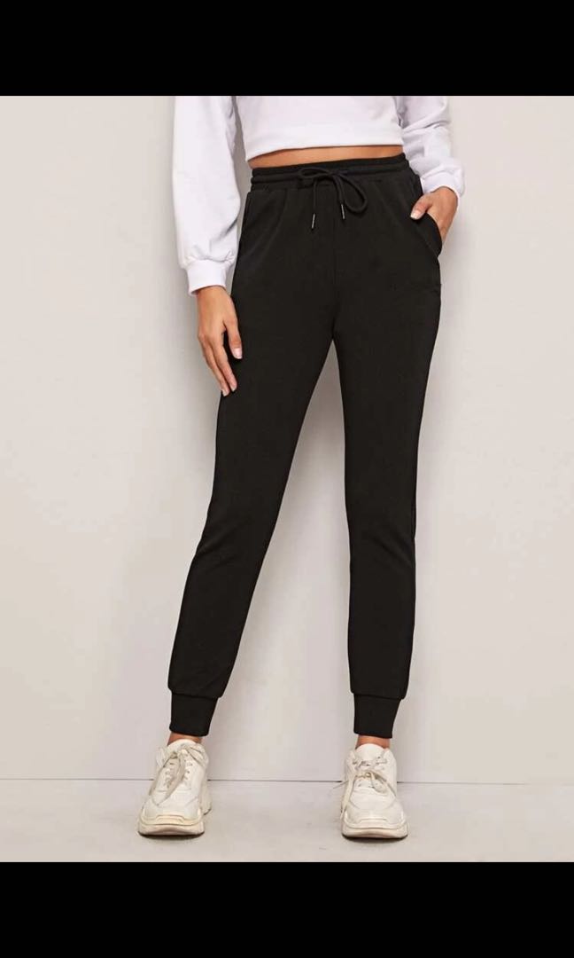 high rise jogger pants