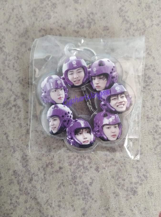 BTS Keyring (OT7) (Category: Character Goods) located in Mandaluyong City. Submitted by cypherwingsx (Listing ID 1036641765, Image 1). Description: 🔖PURPLE RANGER Keyring by @eliee_J on Twitter 🔸 ONHAND 🔸Never Used 🔸From Korea MOP: Gcash/Paymaya/Bank Transfer RFS: Need funds 💜WILL GIVE PLENTY OF FREEBIES 💜 DM for more info..