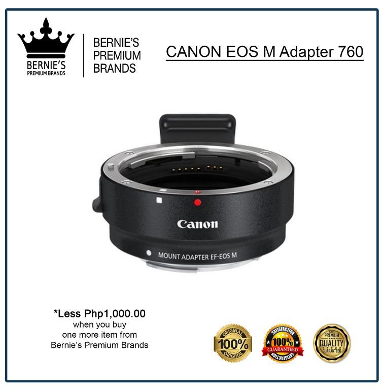 CANON EOS M Adapter (Category: Lens & Kits) located in Pasay City. Submitted by premiumbrands (Listing ID 1036764040, Image 1). Description: 100% Certified Original/Genuine product. Everything is brand new, and factory sealed. Available, and ready for FREE delivery via LBC Hong Kong (3-7 days LBC schedule). Check out our FACEBOOK pages: Bernie's Premium Brands - Gadgets Bernie's Premium Brands – Women.