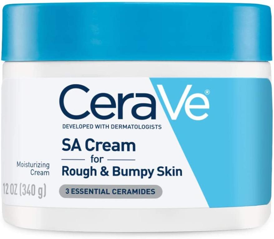 cerave salicylic acid body wash to cleanse and exfoliate rough and bumpy skin