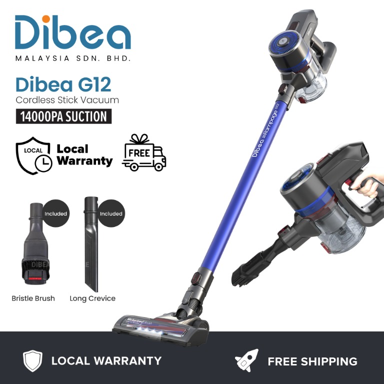 Dibea Malaysia Sdn Bhd Dibea G12 Cordless Vacuum Cleaner 14000pa Suction Power Kitchen Appliances On Carousell