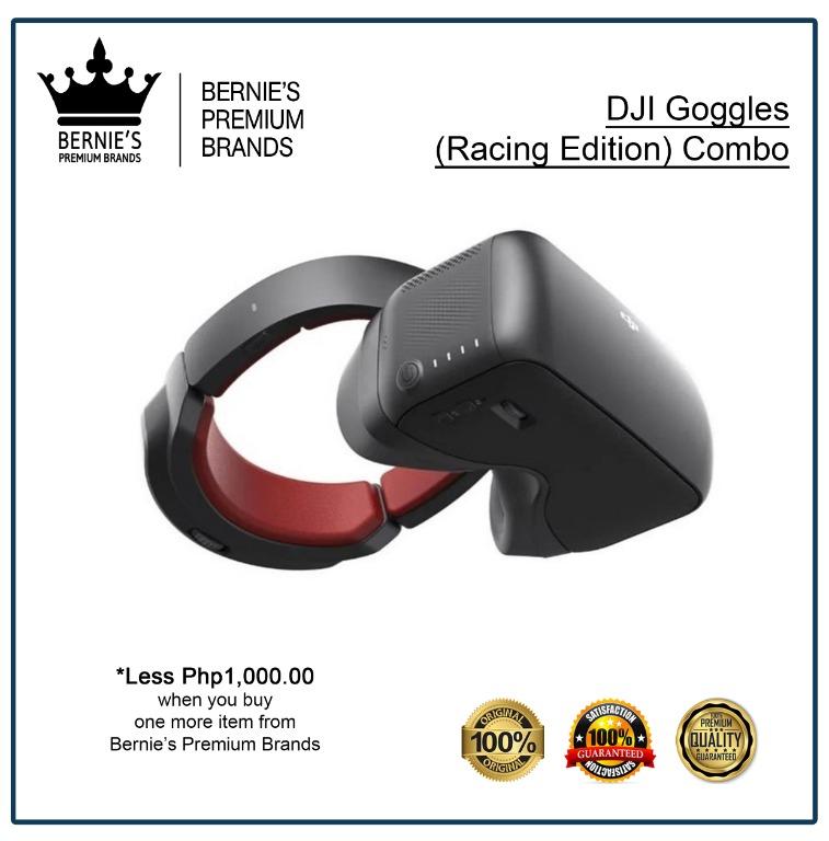 DJI Goggles (Racing Edition) Combo (Category: Drones) located in Pasay City. Submitted by premiumbrands (Listing ID 1036770619, Image 1). Description: 100% Certified Original/Genuine product. Everything is brand new, and factory sealed. Available, and ready for FREE delivery via LBC Hong Kong (3-7 days LBC schedule). Check out our FACEBOOK pages: Bernie's Premium Brands - Gadgets Bernie's Premium Brands – Women.