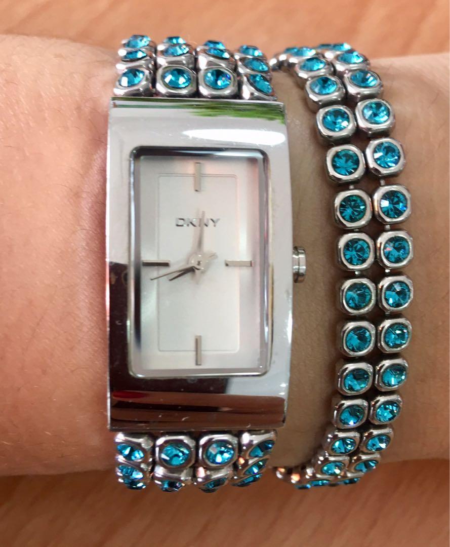 dkny watch and bracelet set