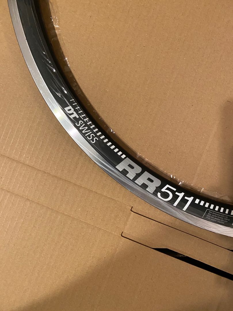 DT Swiss RR511 700C bicycle rims (Pair), Sports Equipment, Bicycles   Parts, Parts  Accessories on Carousell