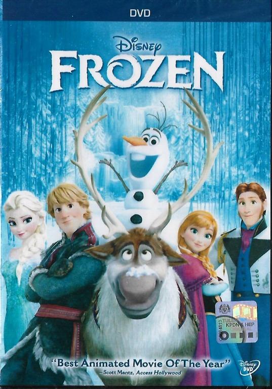 English Animated Movie Frozen DVD Disney Hobbies Toys Music