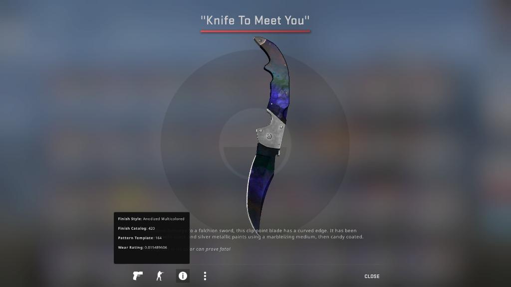 Falchion Knife Doppler P3 Factory New Fn Csgo Video Gaming Gaming Accessories Game Gift Cards Accounts On Carousell - roblox assassin mythic falchion value