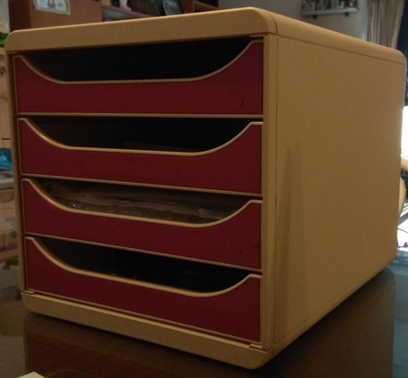 File Cabinet Of 4 Drawers Tabletop Furniture Shelves Drawers On Carousell