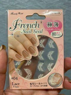 French nail seal stickers