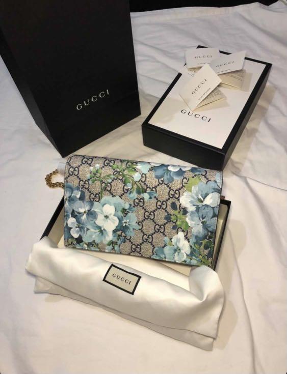 gucci blooms chain bag