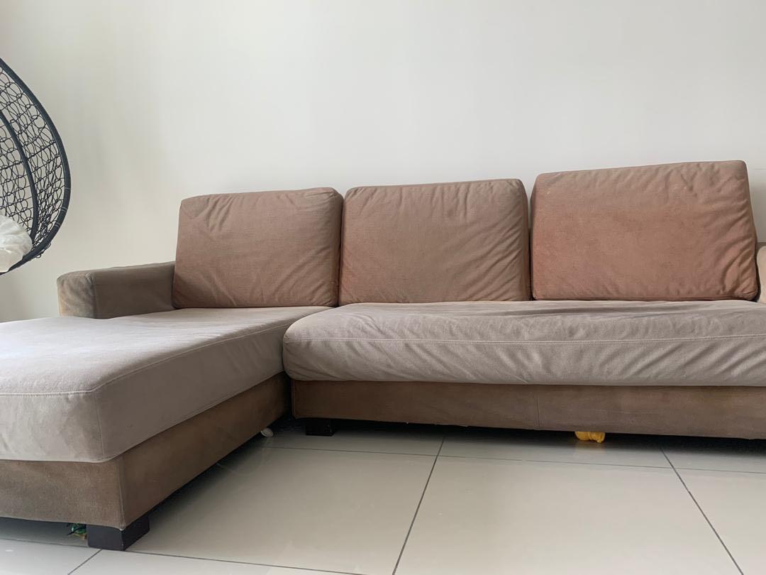 Harvey Norman Sofa L shape, Furniture & Home Living, Home Decor