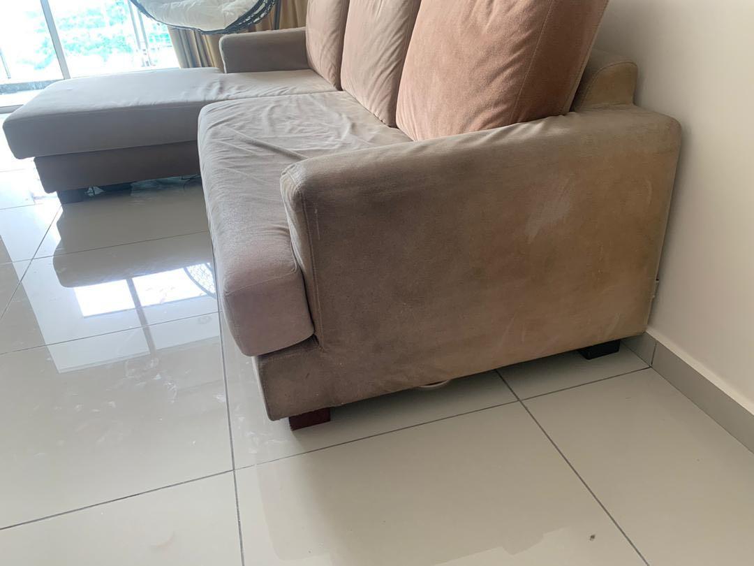 Harvey Norman Sofa L shape, Furniture & Home Living, Home Decor