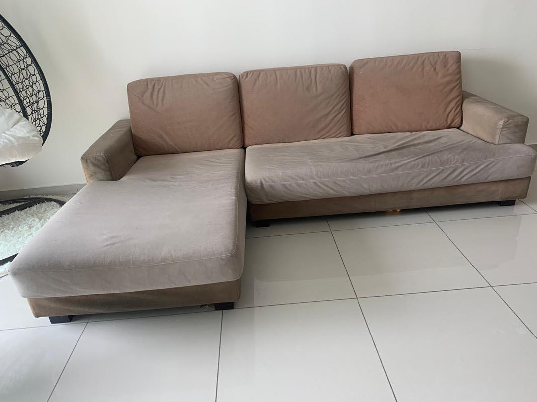 Harvey Norman Sofa L shape, Furniture & Home Living, Home Decor