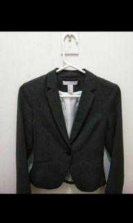 H&M dark grey blazer xs