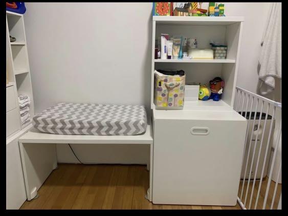 Ikea Stuva Fritids Child Cupboard Shelves And Table Furniture Shelves Drawers On Carousell