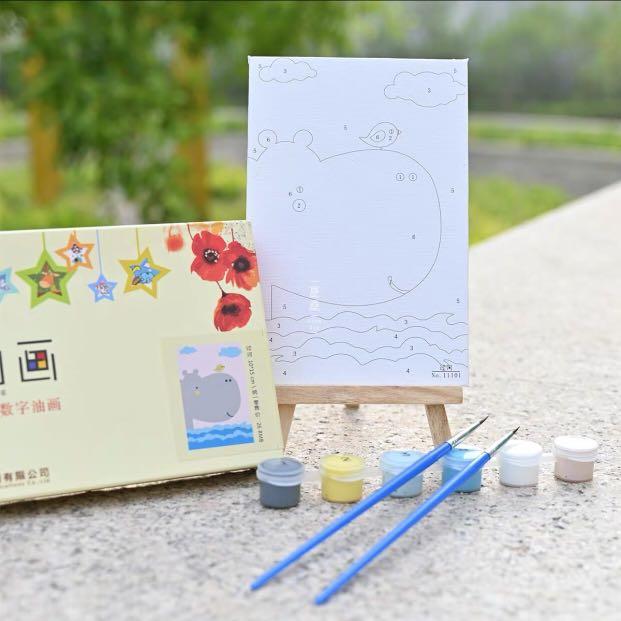 In Stock Kids Oil Painting Gift Art Design Painting By Number Gift Ideas Books Stationery Stationery On Carousell