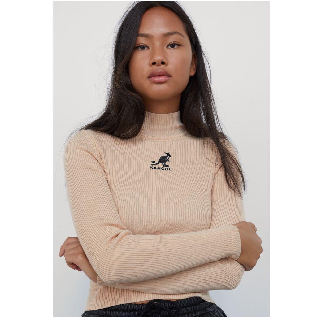 Kangol x H&M Ribbed Top, Women's Fashion, Tops, Sleeveless on Carousell