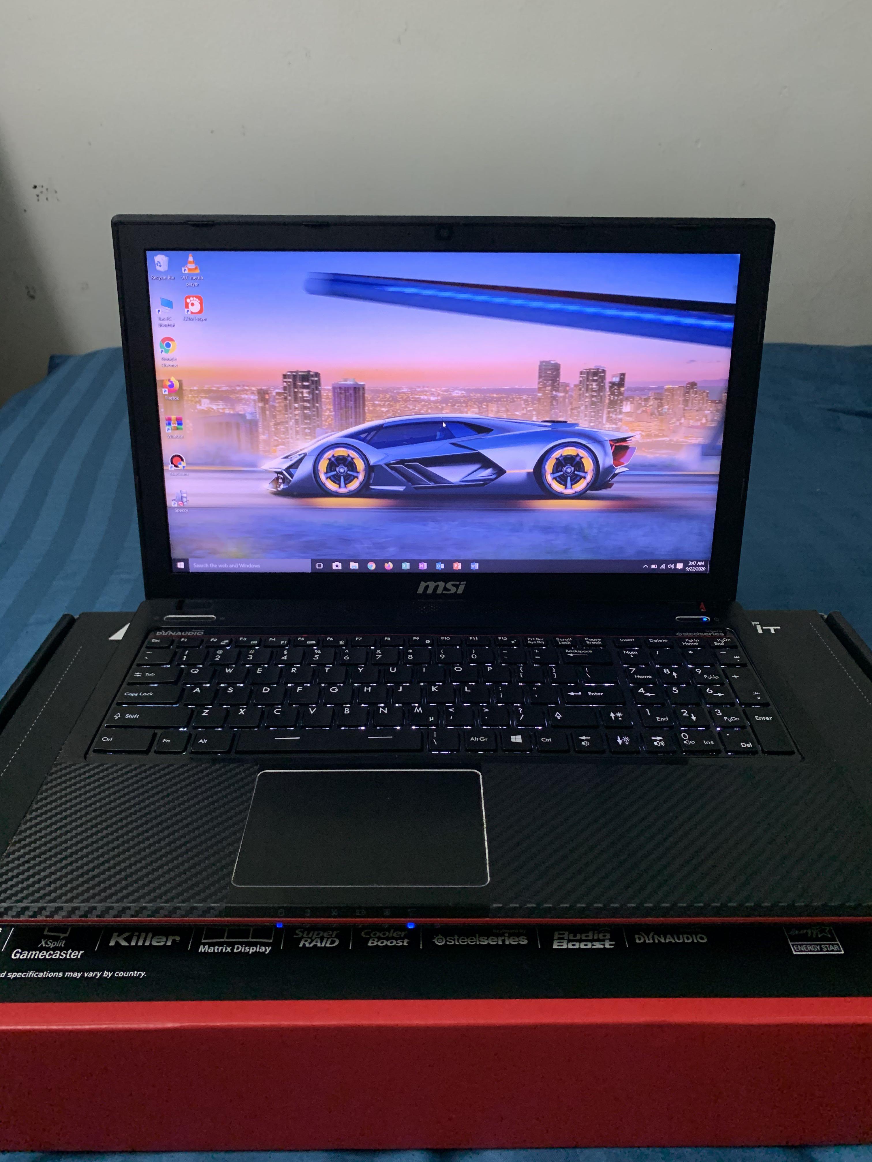 Laptop Gaming I7 Ssd Msi Ge60 Apache 8gb Ram Electronics Computers Laptops On Carousell